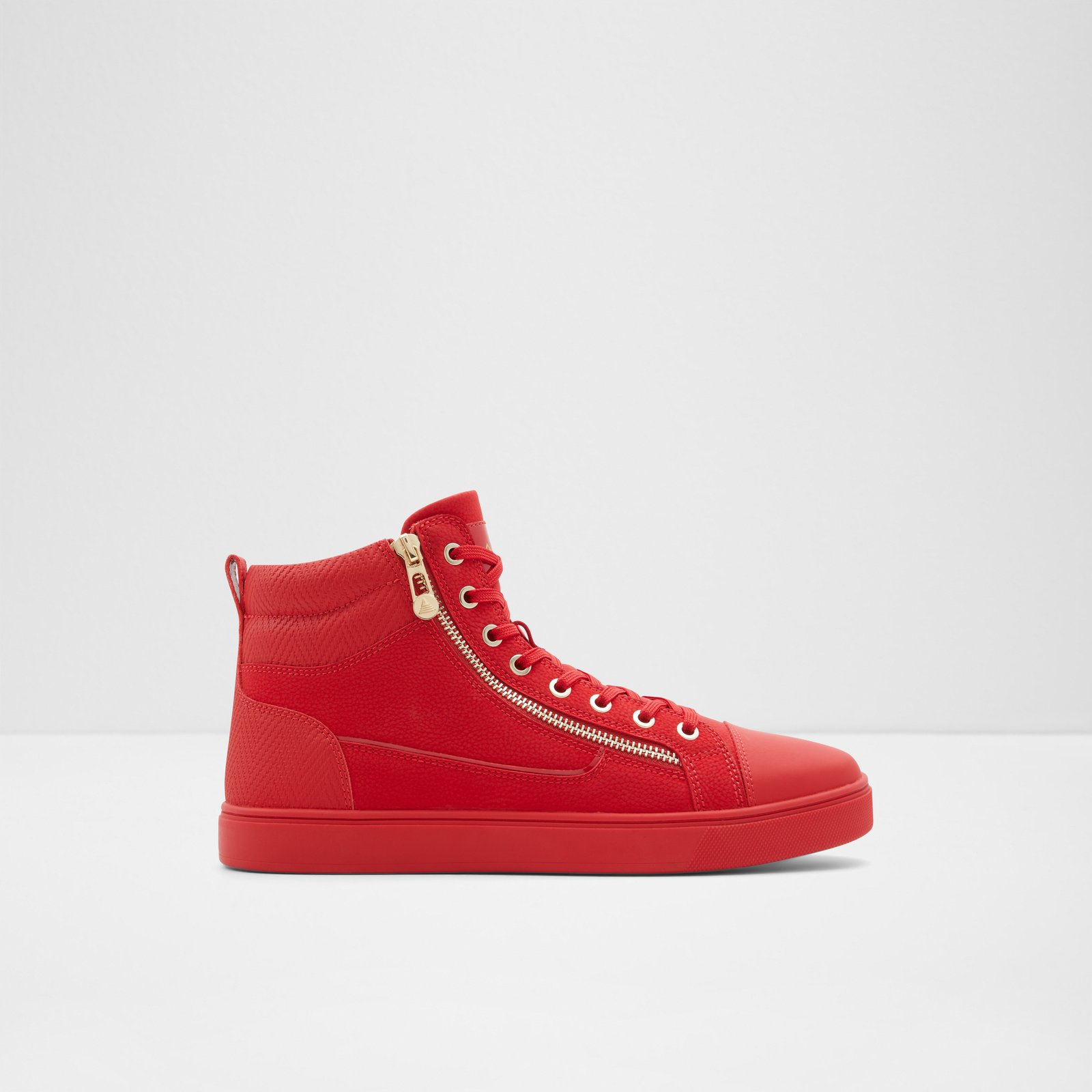 Aldo Blood Red Leather Sneakers | eBay