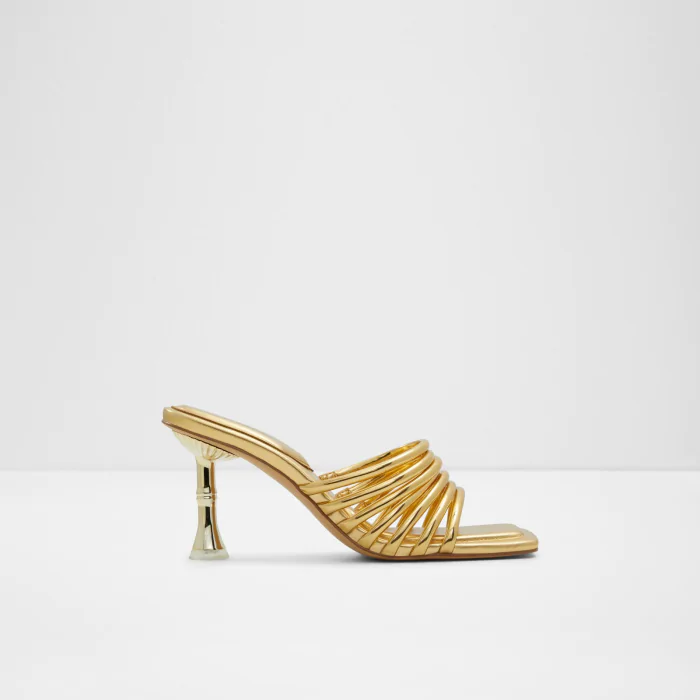 Harpa Gold Women's Heeled Sandals